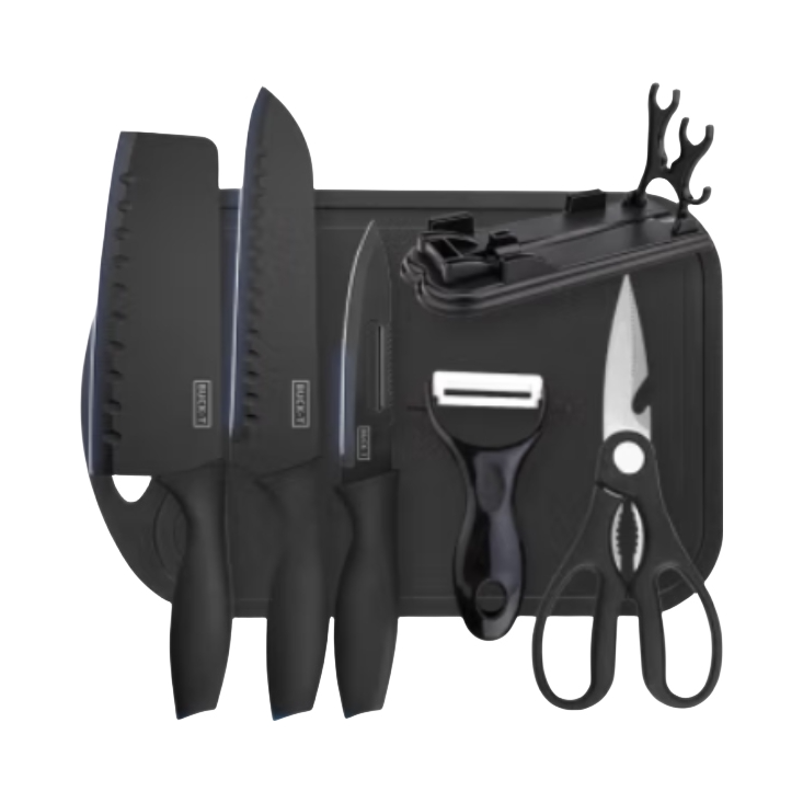 推荐商品：张小厨 2020-02-23 黑钢厨具套装切菜婴儿辅食 二合一家用厨房宿舍