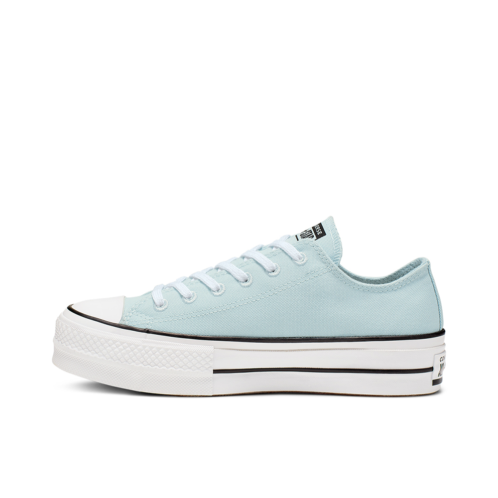 推荐商品：Converse/匡威 Chuck Taylor All Star Lift 帆布鞋 简约复古经典防滑耐磨舒适厚底圆头甜酷贴合松糕底流光风 极地蓝/环保系列