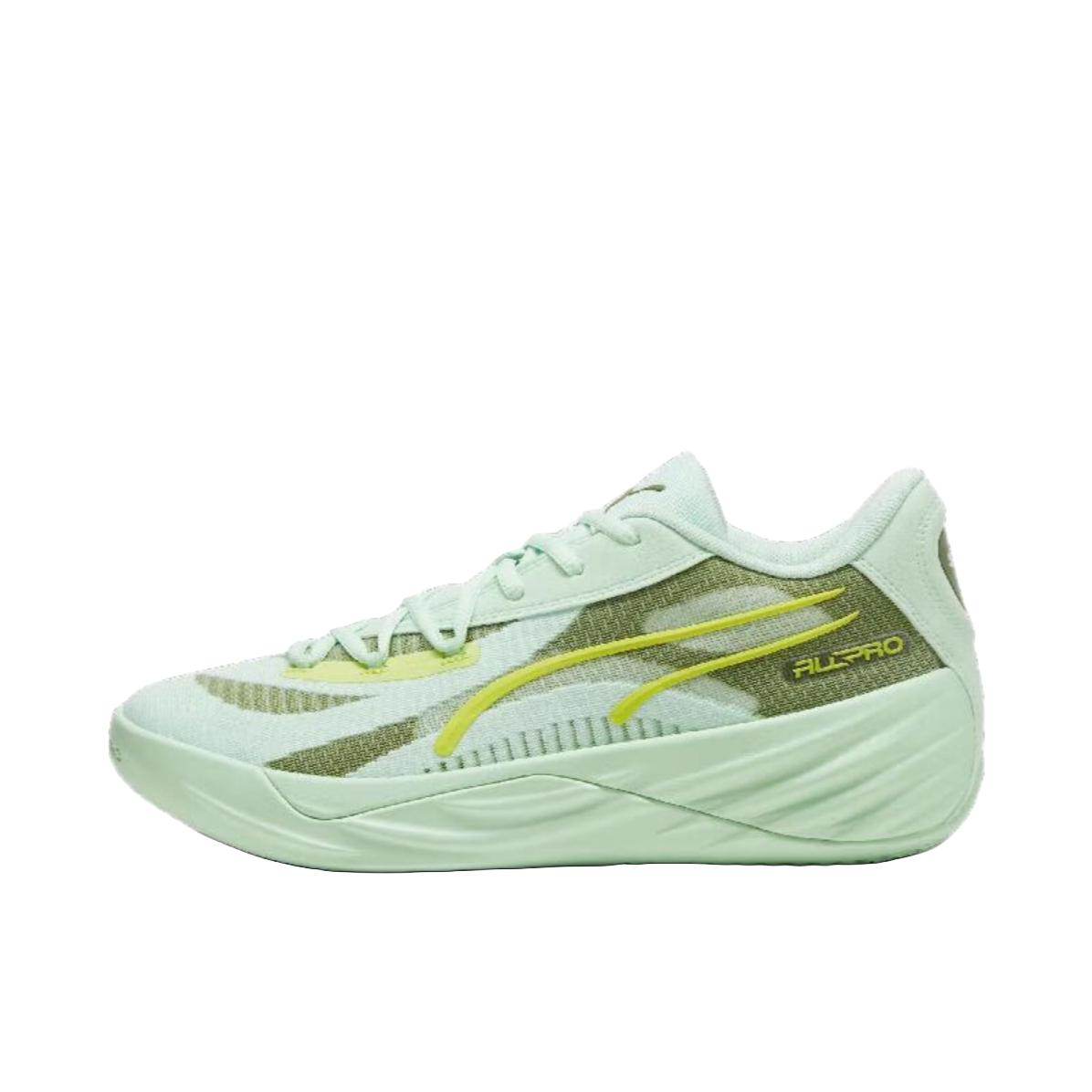 推荐商品：Puma/彪马 All Pro Nitro 哈利伯顿 舒适稳定 缓震回弹 抗扭 防滑耐磨 篮球鞋 绿色
