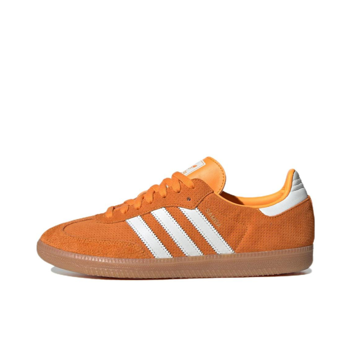 推荐商品：adidas Originals Samba OG T头鞋 板鞋 经典复古舒适百搭耐磨合成革圆头薄底贴合 橙色/白色