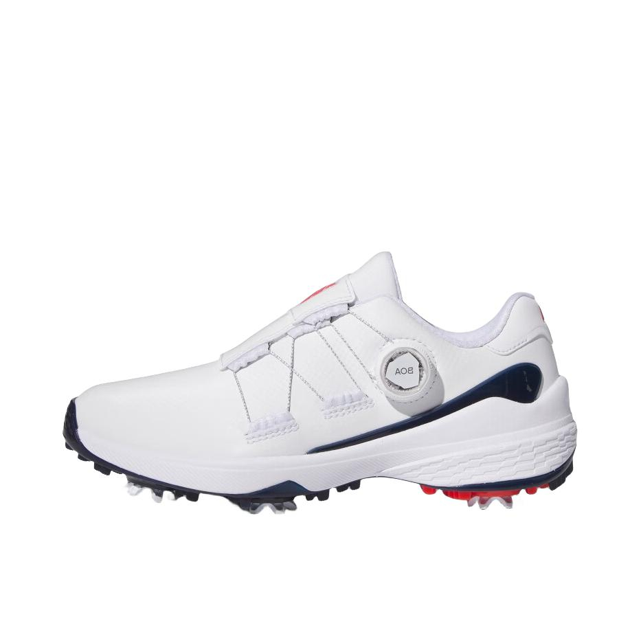 推荐商品：adidas ZG23 Boa Glof 减震防滑 耐磨 按钮 高尔夫鞋 白色/墨蓝色