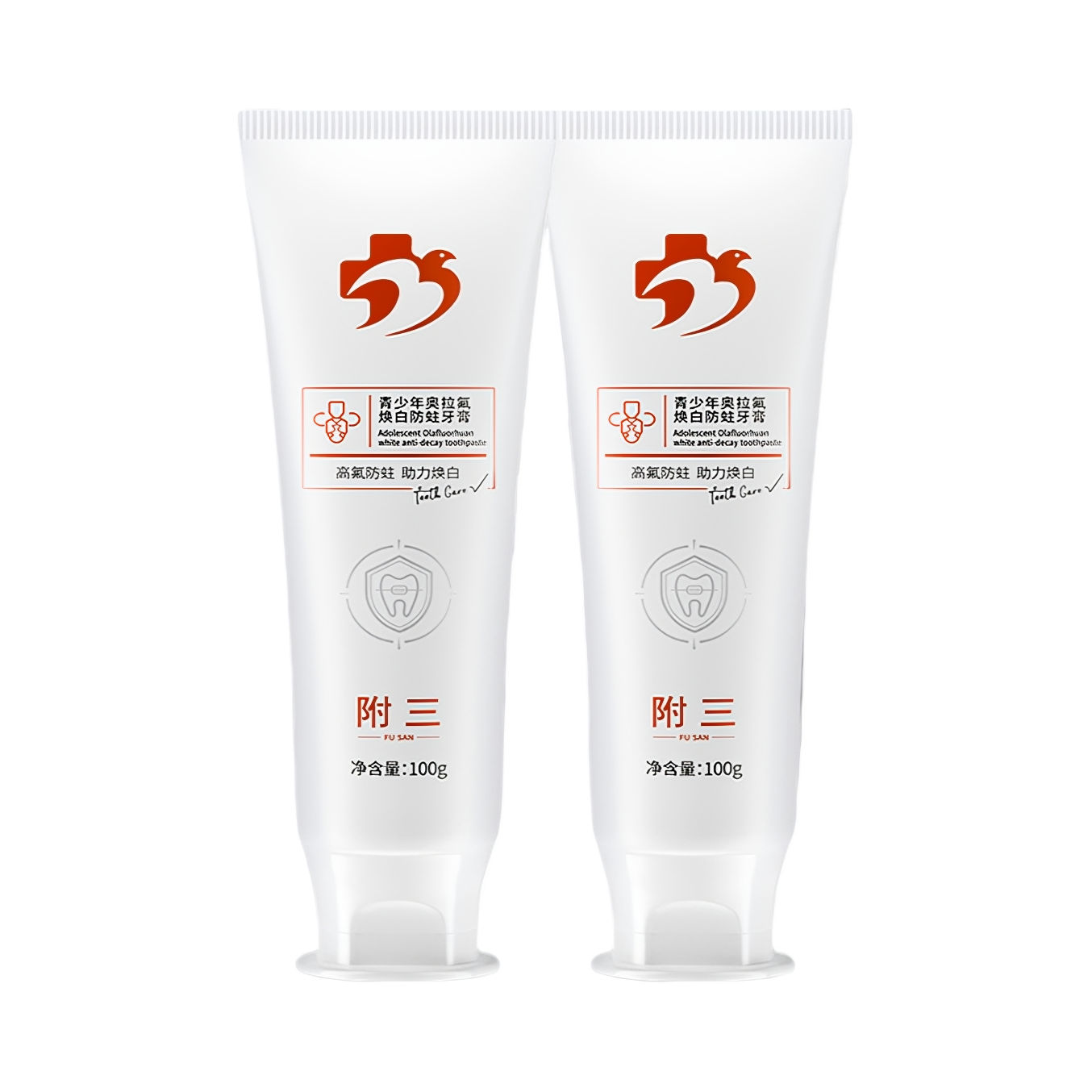 推荐商品：附三 青少年含氟防蛀固齿美白正畸牙膏