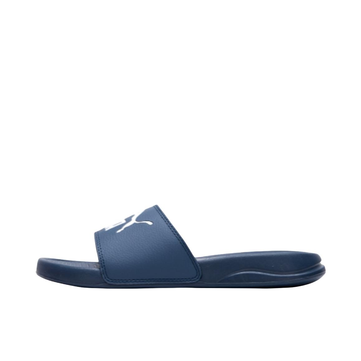 推荐商品：Puma/彪马 Popcat Slide 20 拖鞋 防滑耐磨时尚复古轻便透气舒适一字沙滩外穿防臭 蓝色
