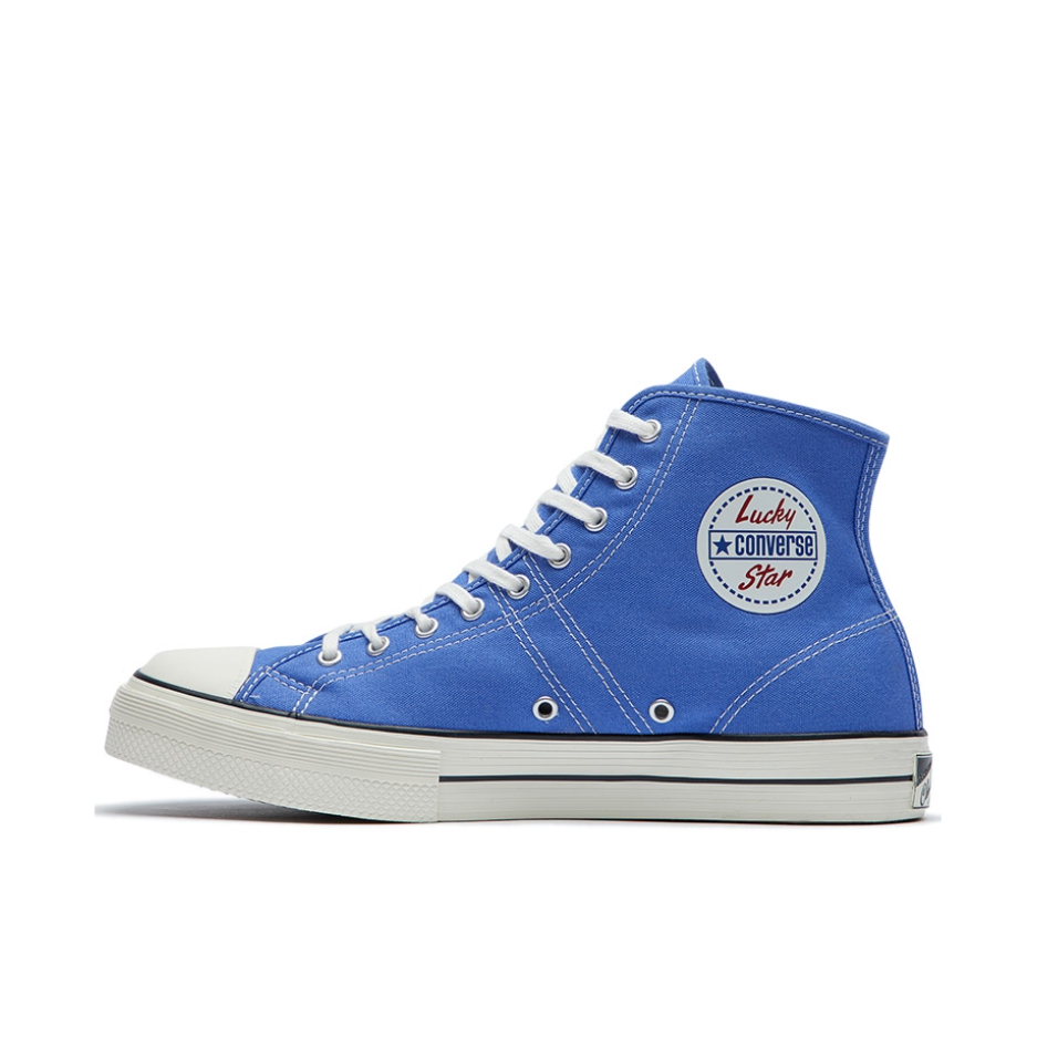 推荐商品：Converse/匡威 Lucky Star 1950s 帆布鞋 耐磨防滑休闲复古圆头 MediumBlue 蓝紫Hi