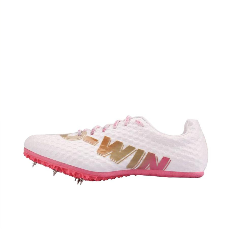 推荐商品：Do-win/多威 防滑耐磨 减震透气 轻便 体育训练 体考 中长跑 田径短跑 钉鞋 跑鞋 粉色/白色