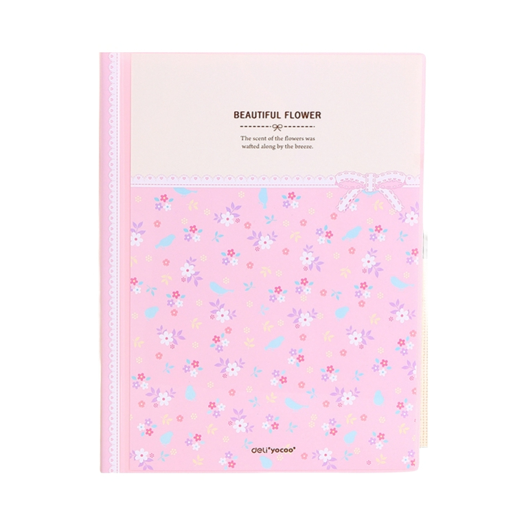 推荐商品：Deli/得力 A4 直入式资料册文件夹 试卷收纳袋 517X