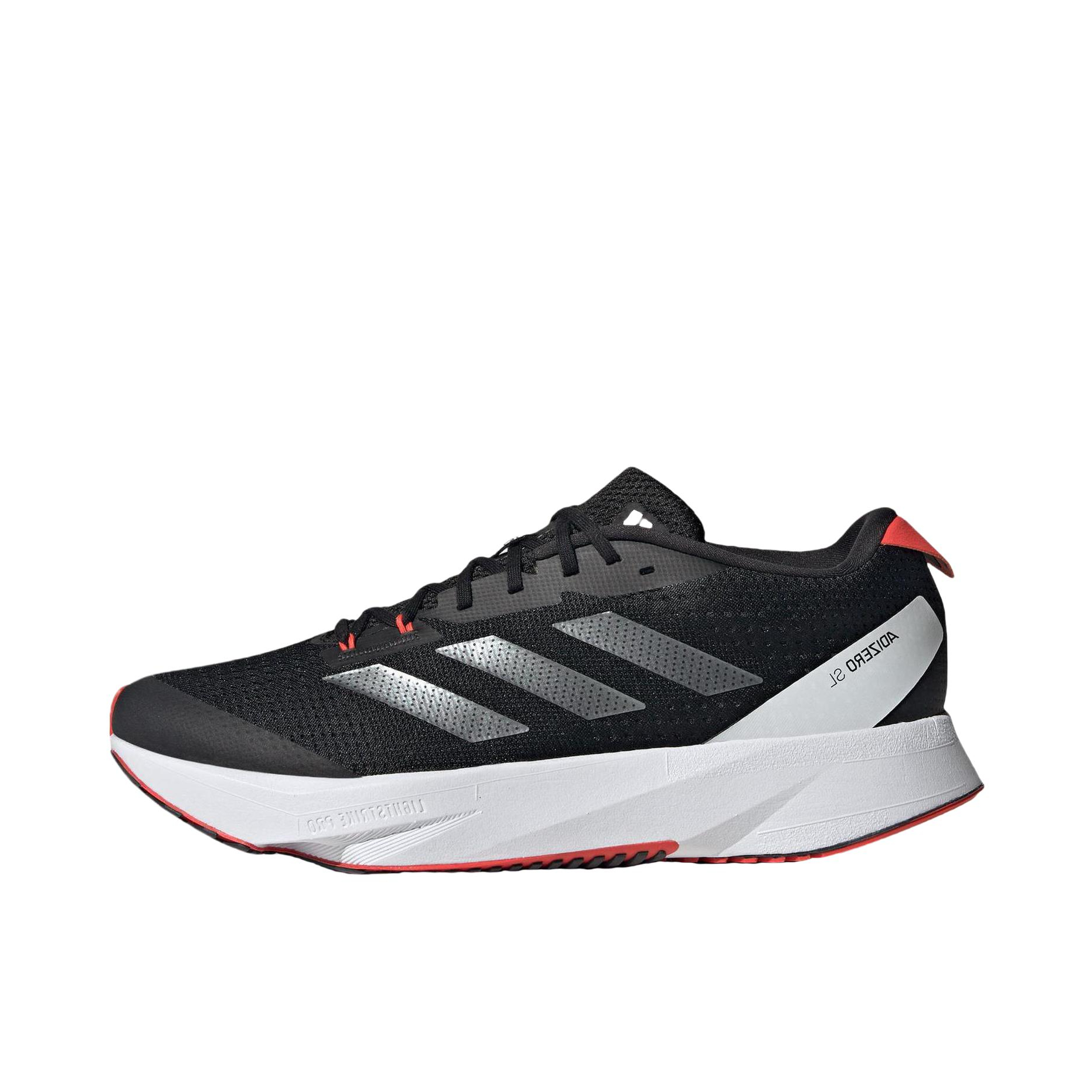 推荐商品：adidas Adizero SL1 跑鞋 减震透气轻便备赛长跑训练 黑色/灰色/红色