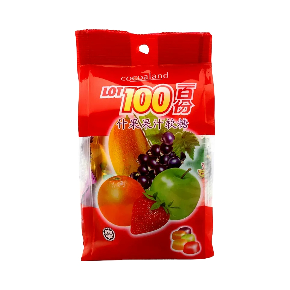 推荐商品：一百份 果汁软糖 袋装 什果味