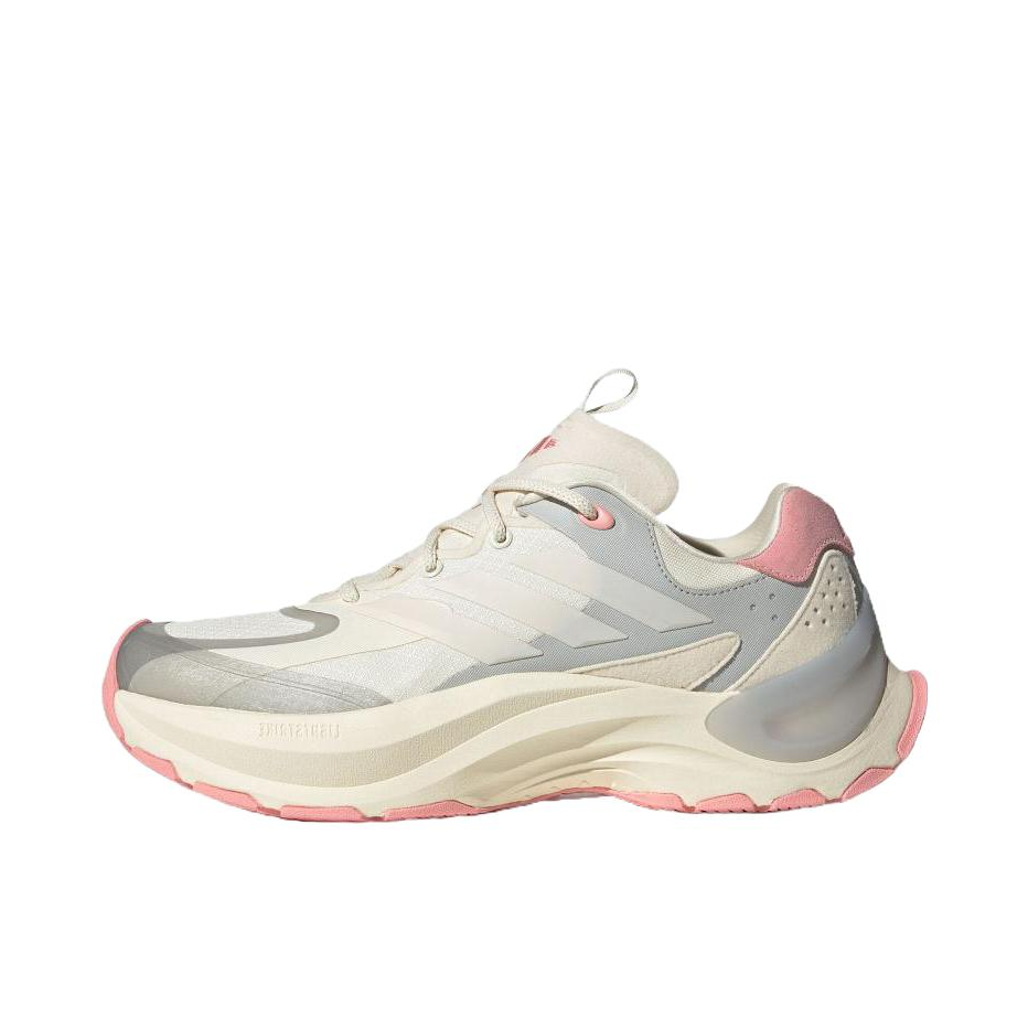 推荐商品：adidas Maxxwavy 跑鞋 缓震耐磨厚底增高织物回弹 乳白色/奇妙白/浅灰色