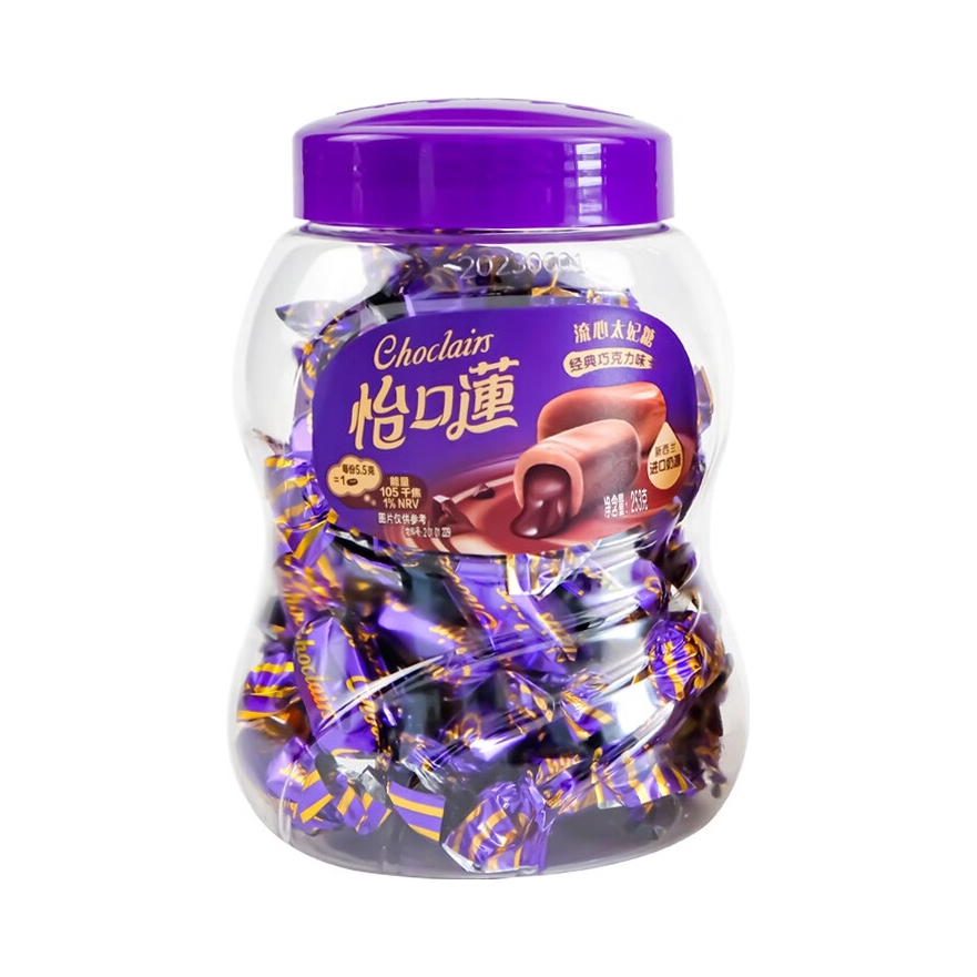 推荐商品：怡口莲 太妃糖 253g 罐装 流心 经典巧克力味