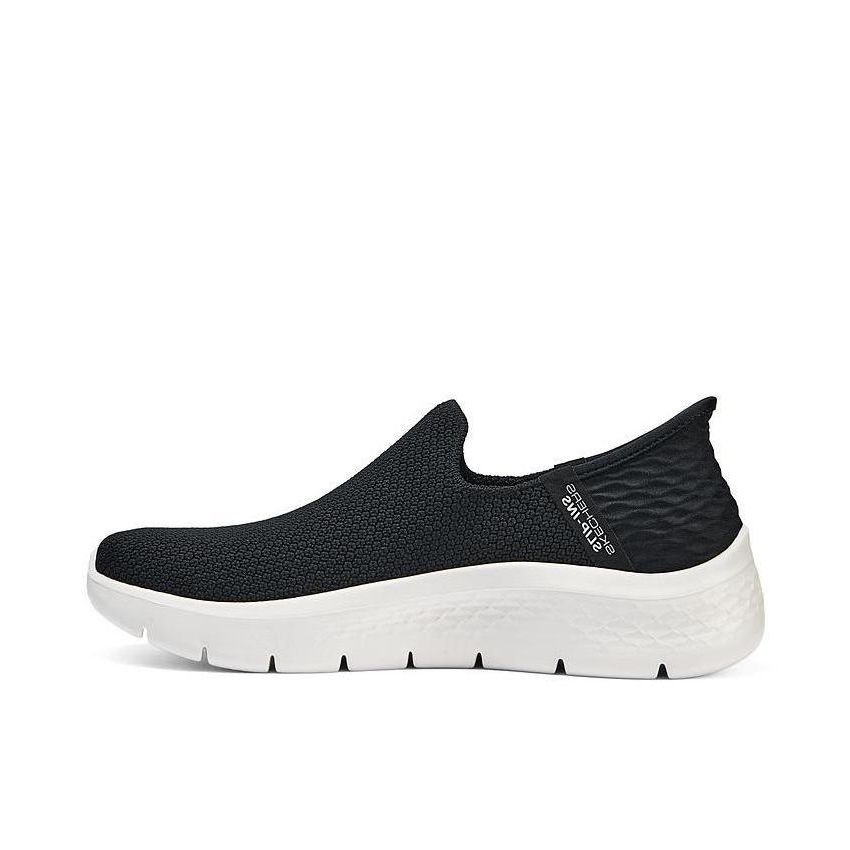 推荐商品：Skechers/斯凯奇 防滑耐磨 舒适软底 网面透气 浅口 一脚蹬 高回弹 复古 运动休闲鞋 124820 网面/黑色