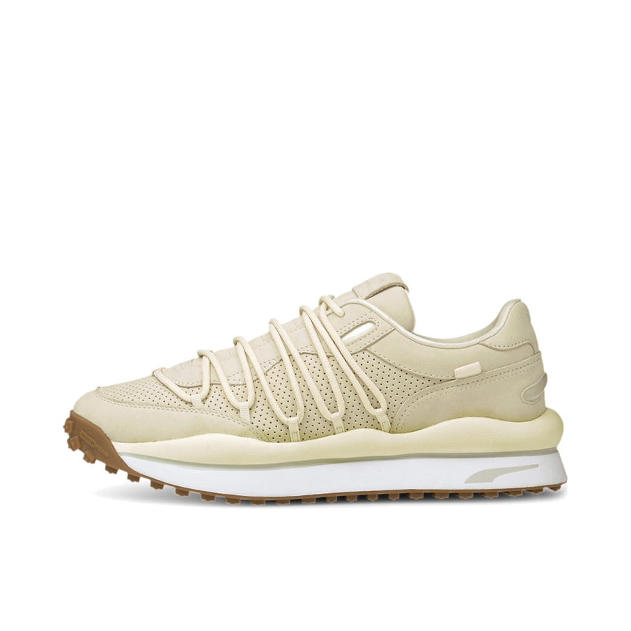 推荐商品：Puma/彪马 Lace Rider 舒适轻便 防滑耐磨 百搭复古 运动休闲鞋 卡其/白色