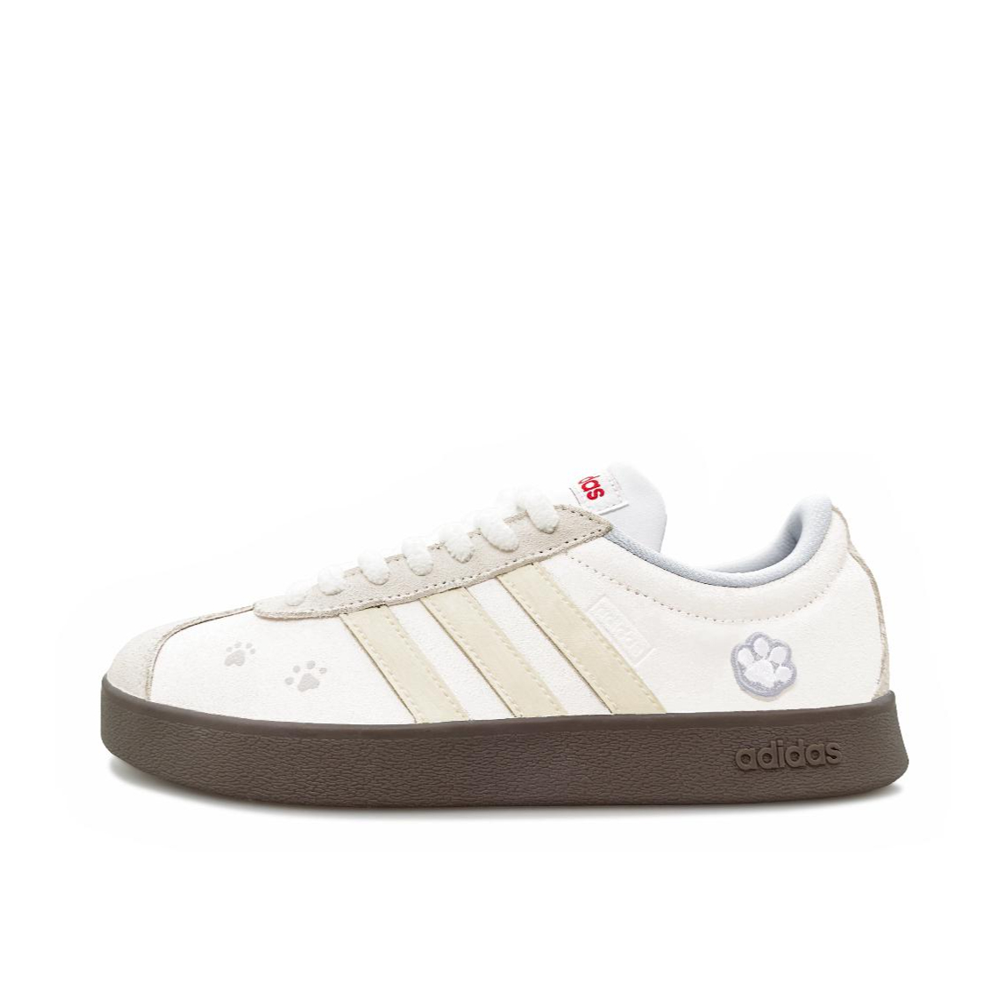 推荐商品：【定制球鞋】Adidas neo VL Court 2.0 德训鞋 板鞋 复古轻便耐磨芭蕾风甜美文艺抗冲击性防水 甜栗猫爪