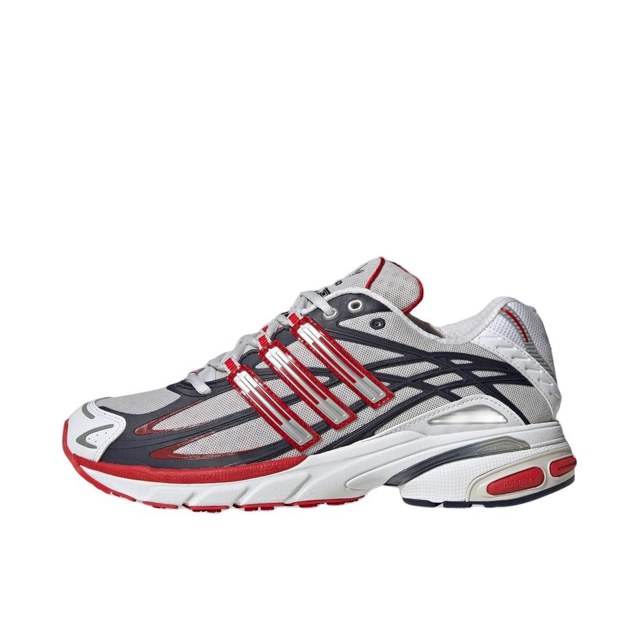 推荐商品：adidas Adistar Cushion 3 跑鞋 织物减震网面透气支撑复古贴合 浅灰色/藏青蓝/白色