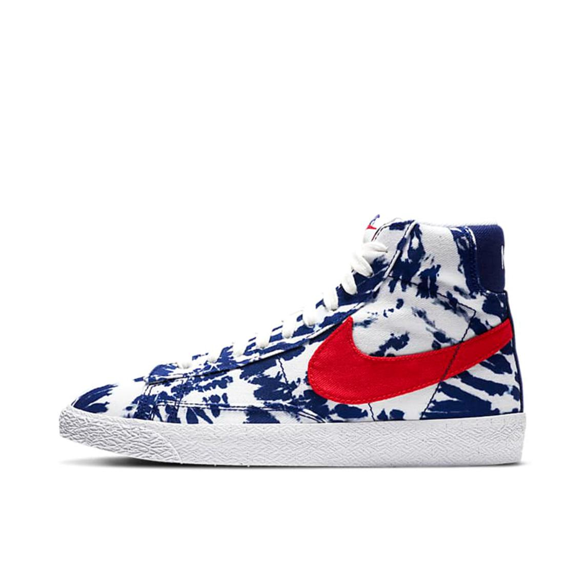 推荐商品：Nike Blazer 板鞋 经典复古防滑舒适百搭 GS/蓝色/红色