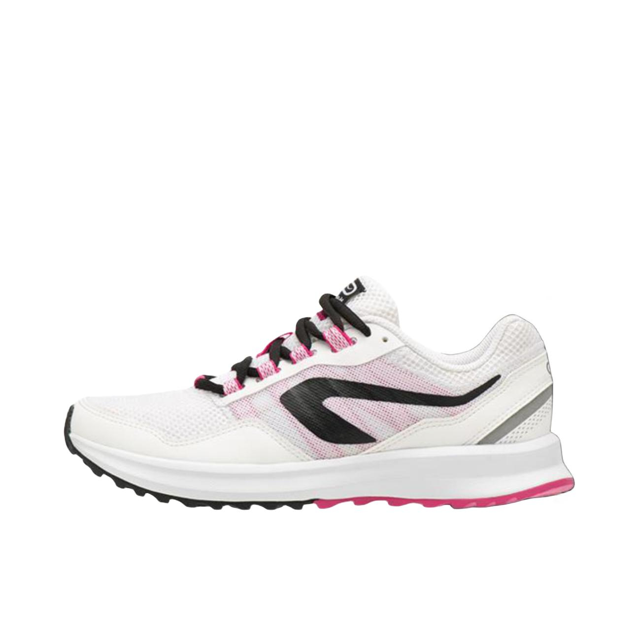 推荐商品：Decathlon/迪卡侬 Run Active Grip 防滑耐磨 网面透气 减震支撑 软底跳操 休闲百搭 慢跑 跑鞋 茶花粉
