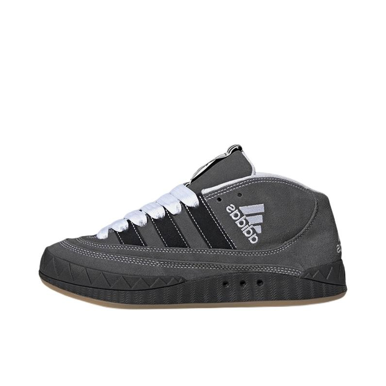 推荐商品：adidas originals adimatic 德训鞋 鲨鱼面包鞋 板鞋 防滑耐磨缓震潮流复古 深灰/白色/黑色