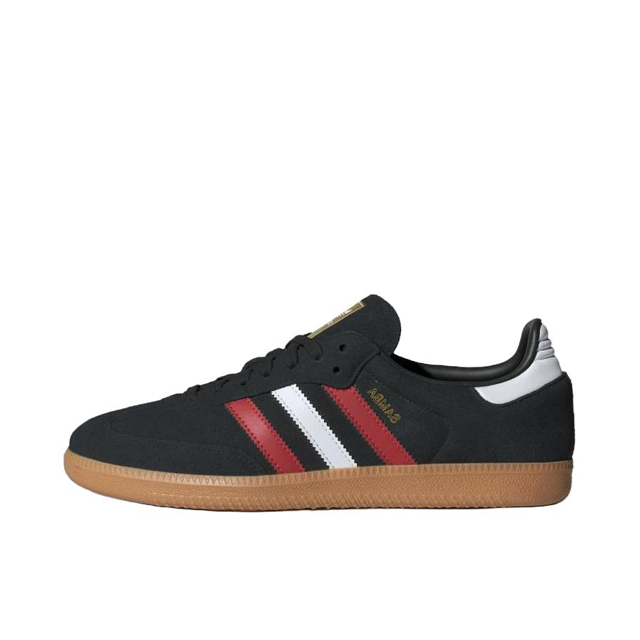 推荐商品：adidas Originals Samba OG T头鞋 板鞋 经典复古舒适百搭耐磨合成革圆头薄底贴合 黑色/红色/白色 