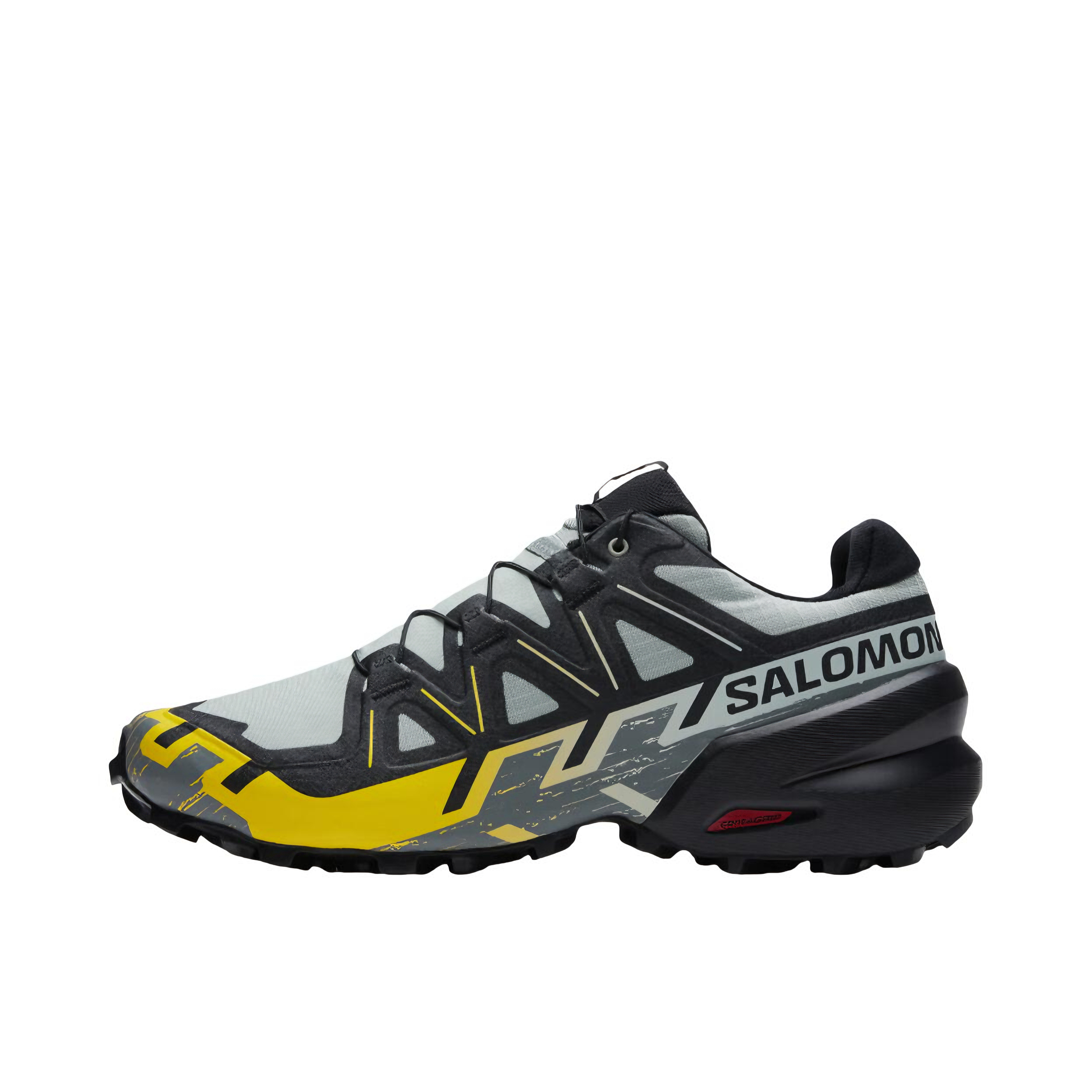 推荐商品：Salomon/萨洛蒙 Speedcross 6 户外鞋 徒步鞋 越野跑鞋 支撑防水抓地包裹贴合减震网布透气全地形织物 铁灰色 