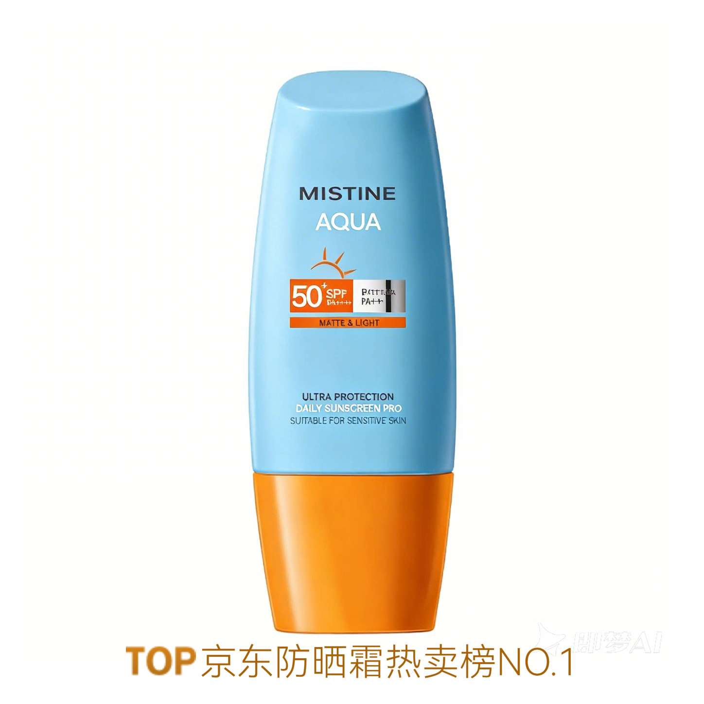 推荐商品：Mistine/蜜丝婷 小黄帽面部防晒霜 清爽水感防水汗美白