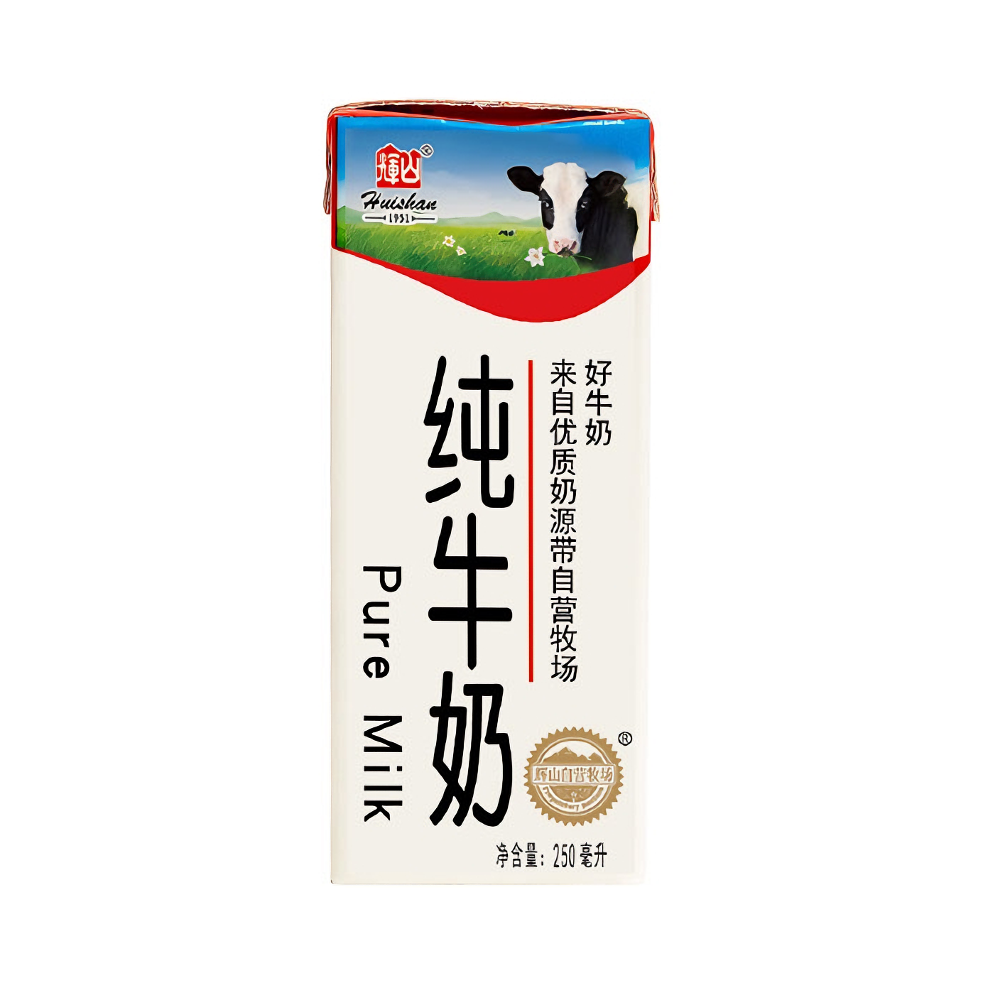 推荐商品：辉山 辉山牧场 纯牛奶 盒装全脂灭菌优质早餐