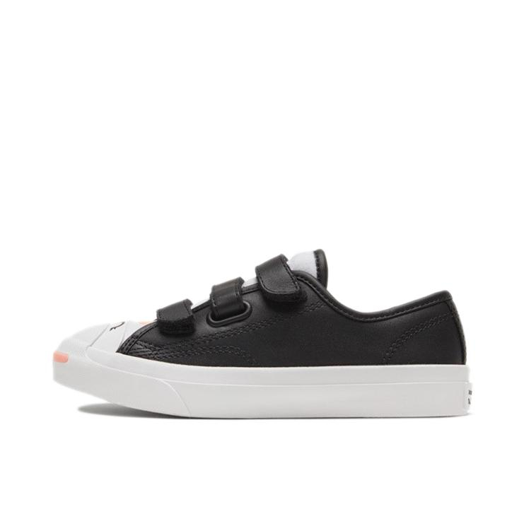 推荐商品：Converse/匡威 Jack Purcell 开口笑 防滑耐磨 休闲 儿童帆布鞋 黑色/白色