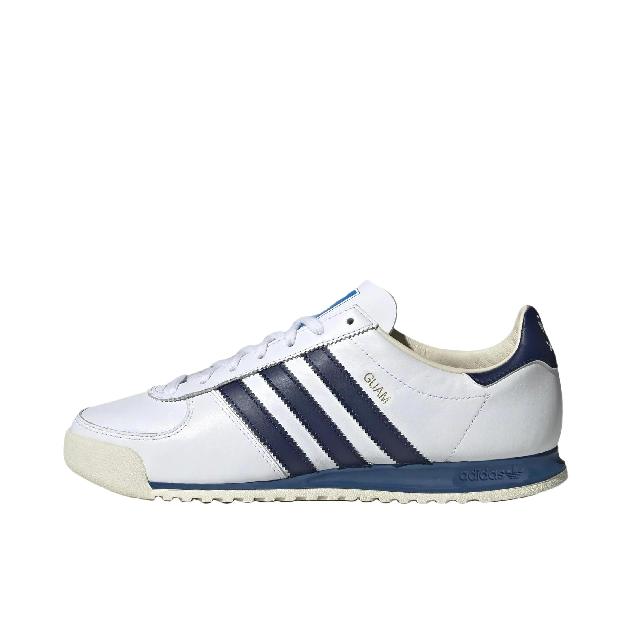 推荐商品：adidas originals Guam 防滑耐磨 舒适透气 复古 运动休闲鞋 白色