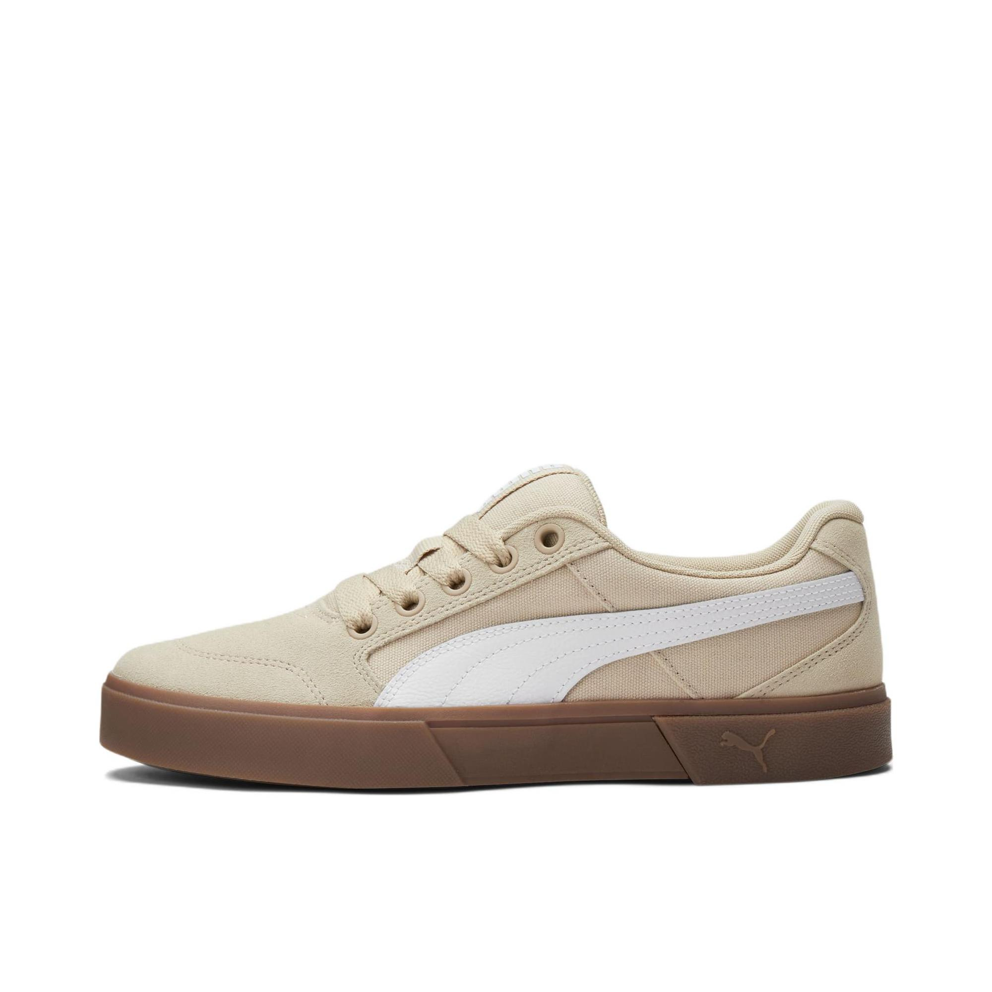 推荐商品：Puma/彪马 C-Rey 运动休闲鞋 板鞋舒适防滑耐磨胶底复古 米色/白色