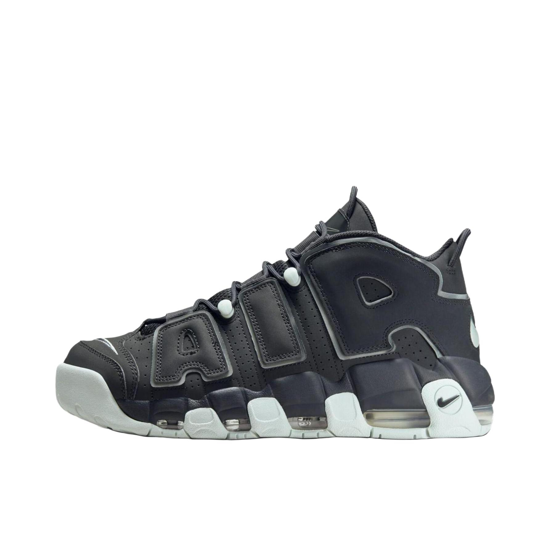 推荐商品：Nike Air More Uptempo 运动休闲鞋 缓震复古百搭防滑耐磨支撑圆头篮球风 黑绿色 
