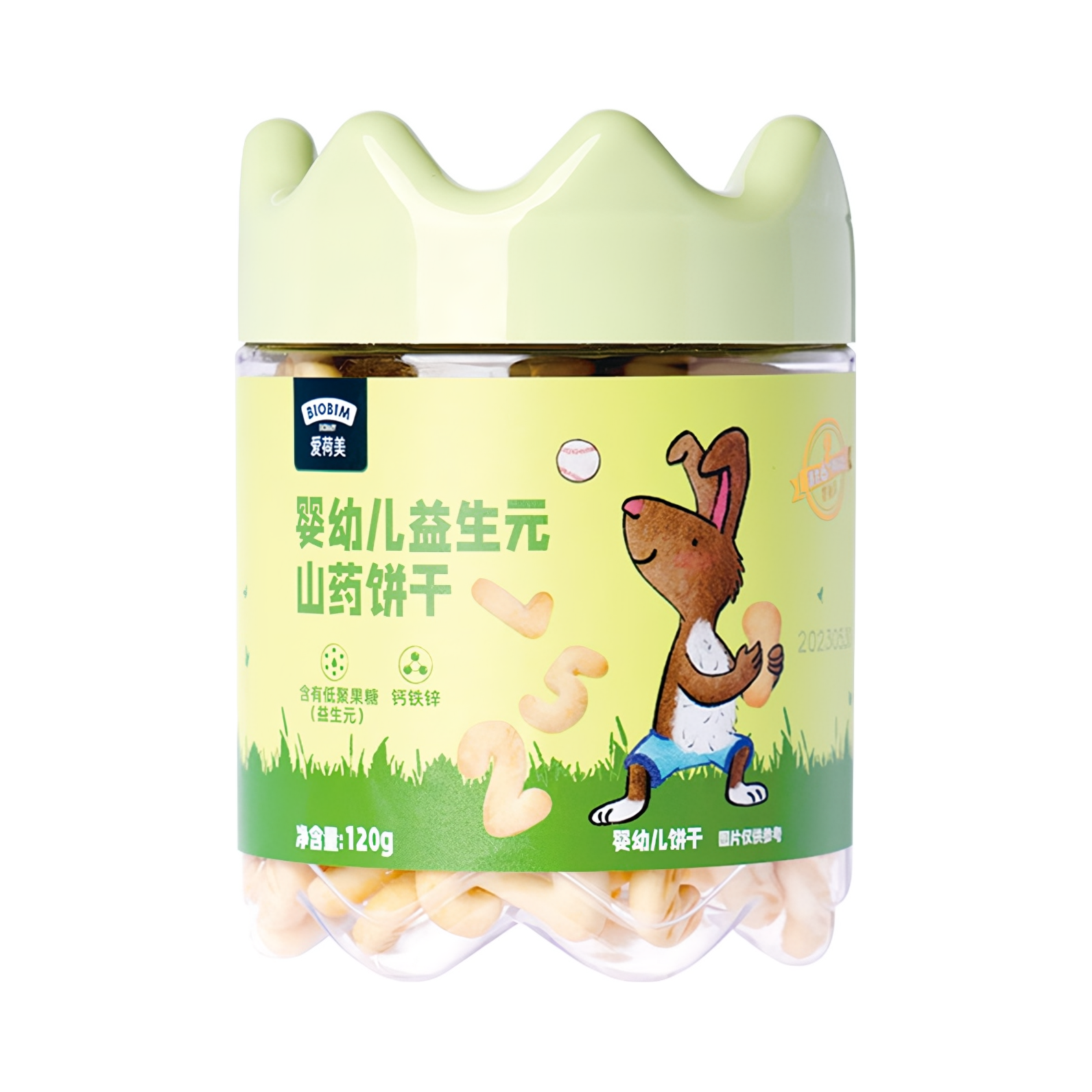 推荐商品：爱荷美/ekobaby 婴儿益生元钙铁锌山药饼干6个月-3岁宝宝零食