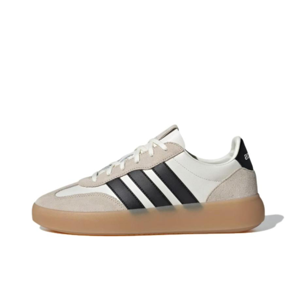 推荐商品：adidas BARREDA DECODE T头鞋 德训鞋 板鞋 百搭复古时尚简约防滑耐磨舒适轻便透气薄底贴合支撑 白色/棕色