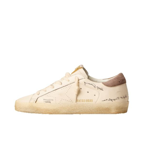 推荐商品：Golden Goose Super-Star 脏脏鞋 板鞋 G30MS590B12 白色/灰粉色