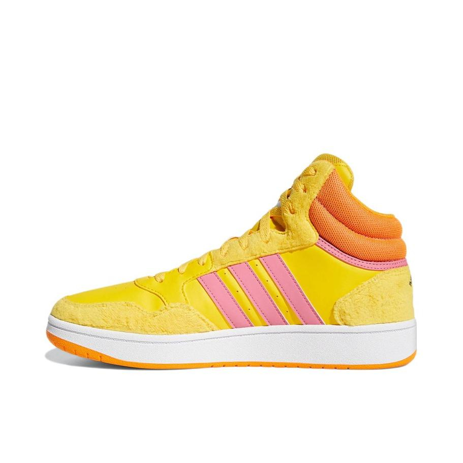 推荐商品：adidas Neo Hoops 3.0 板鞋 防滑耐磨舒适轻便复古百搭时尚 芝麻街联名/黄色/橙色/粉色