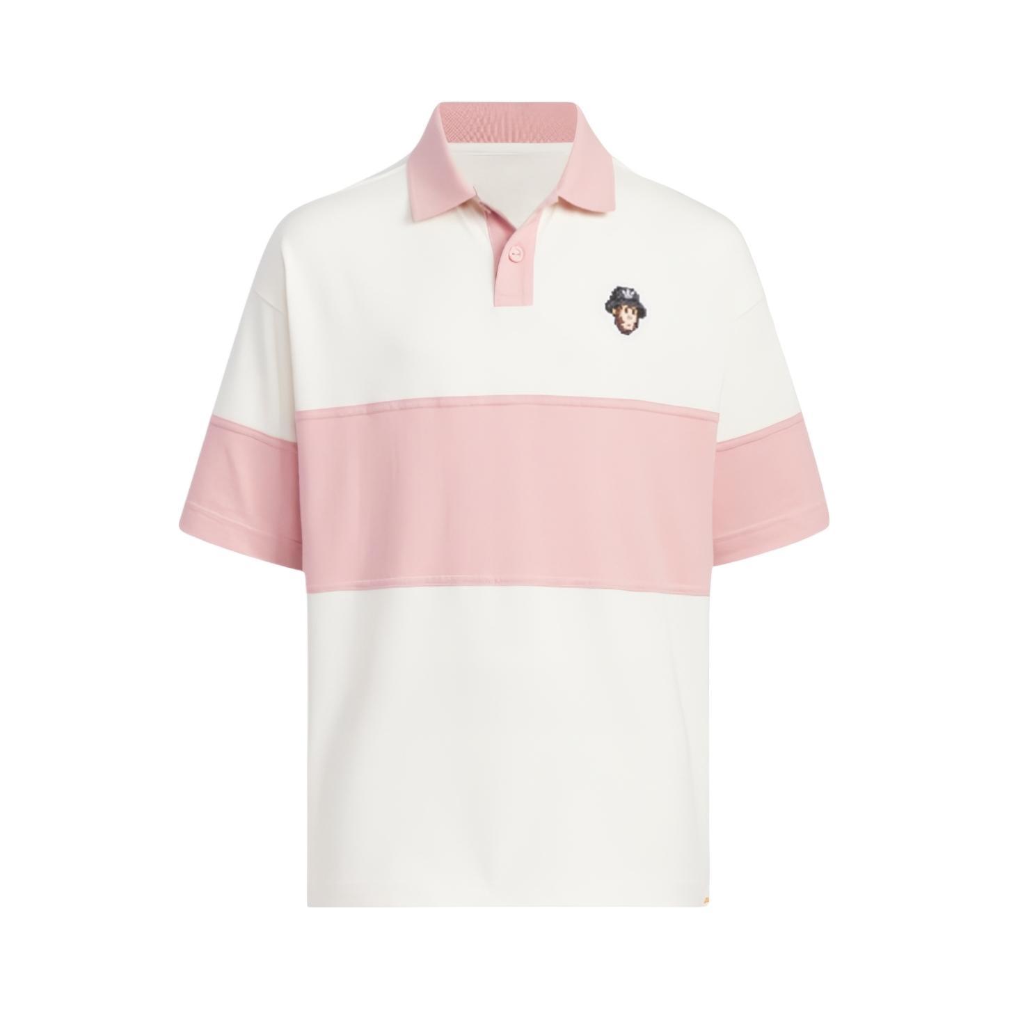 推荐商品：adidas Originals 童装 透气拼色图案Logo短袖Polo衫 大童 IX4367 粉白/奇迹紫粉