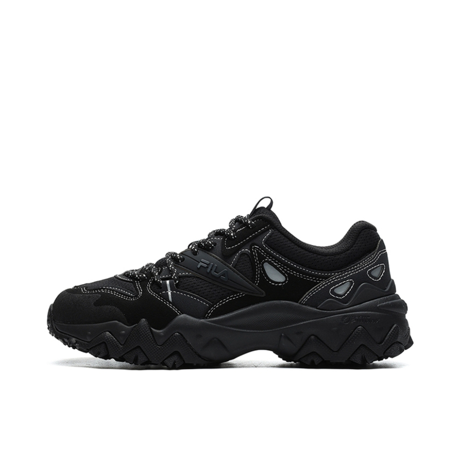 推荐商品：FILA/斐乐 Oakmont 织物 时尚 潮流复古 防滑耐磨 减震透气 舒适 加绒 合成革 运动 休闲鞋 黑色