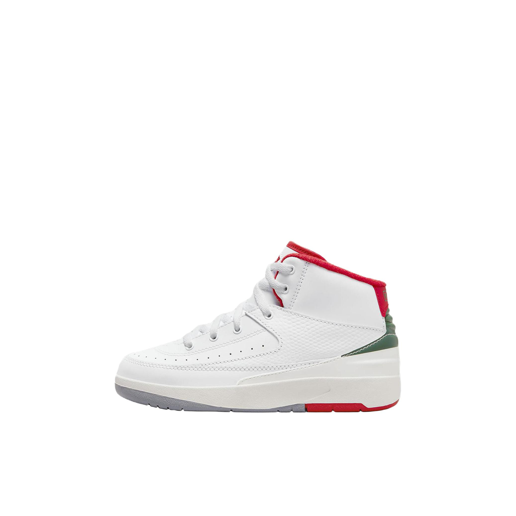 推荐商品：Air Jordan 2 防滑耐磨 舒适减震 百搭复古 运动鞋儿童 婴童/白色/红色