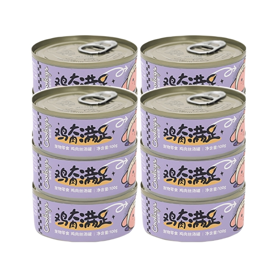 推荐商品：Cookeys/酷奇思 鸡大肉满足鸡肉丝味狗罐头狗狗零食营养增肥拌饭