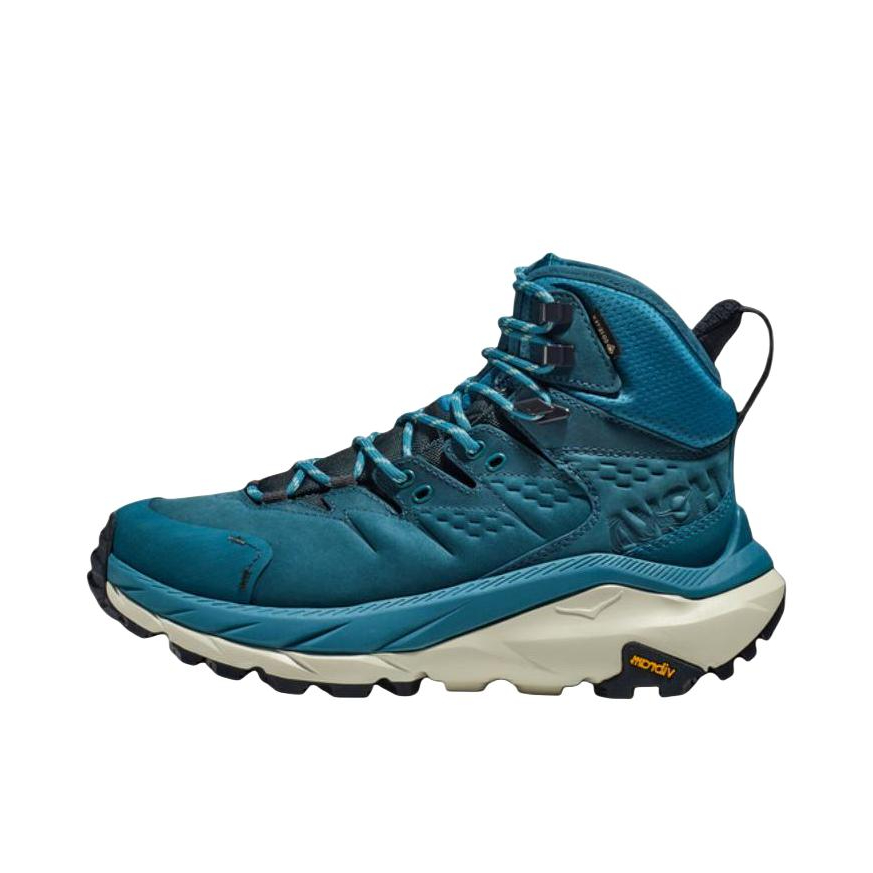 推荐商品：HOKA ONE ONE Kaha 2 GTX 舒适 防水 防滑耐磨 徒步鞋 户外鞋 蓝色/白色