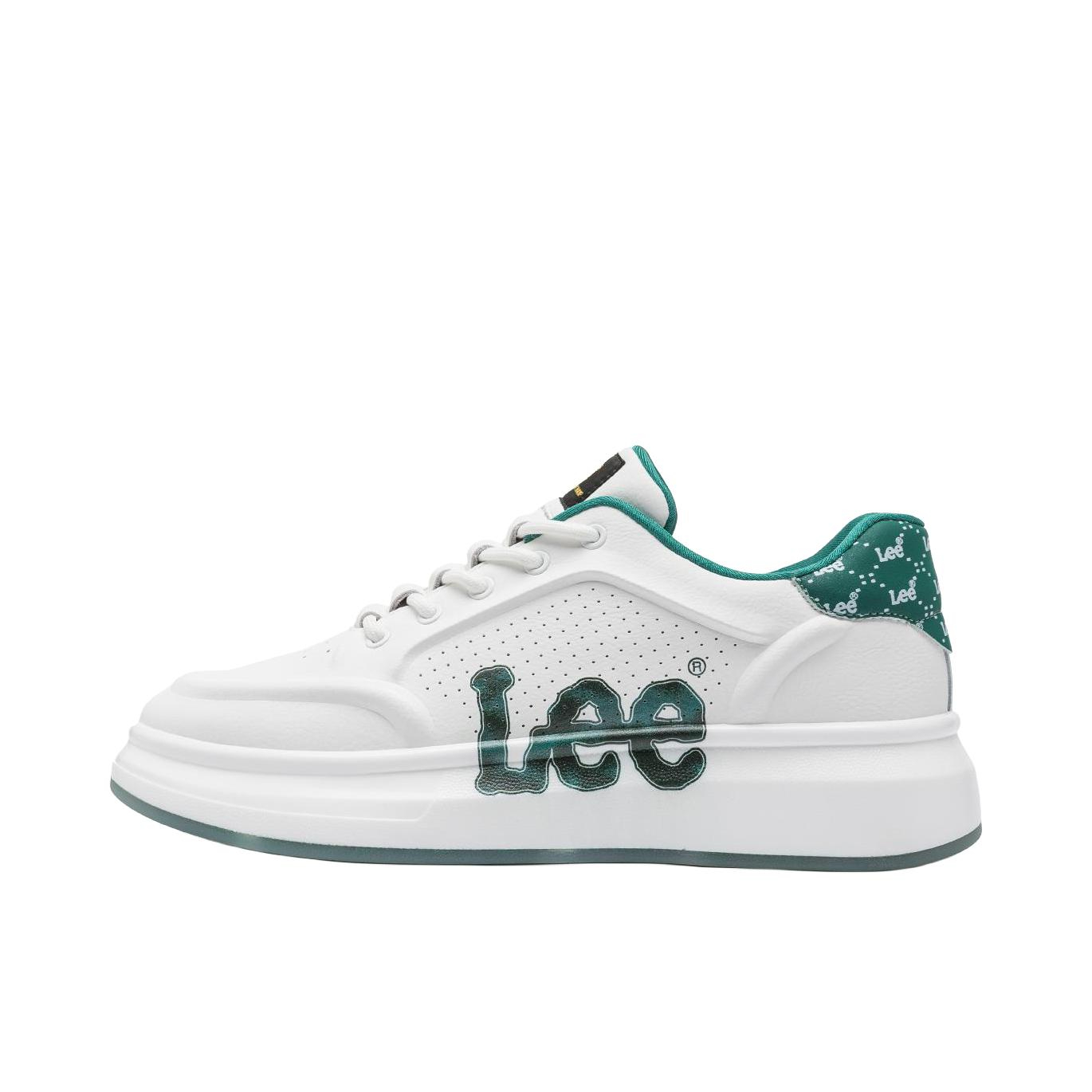 推荐商品：Lee 圆头 防滑透气 厚底 潮流百搭 时尚休闲 板鞋 L241UB737 绿色 