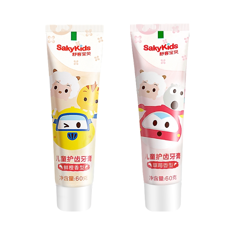 推荐商品：舒客/saky 儿童牙膏2-12岁换牙期防蛀低氟