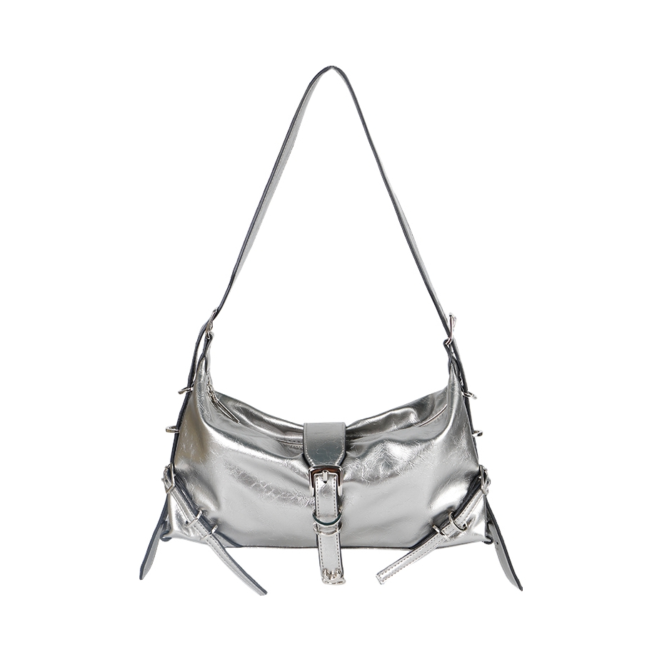 推荐商品：LOLA DESIGN/萝拉原创 标法式小众可爱通勤夏季小号PU邮差包腋下包斜挎包单肩包 