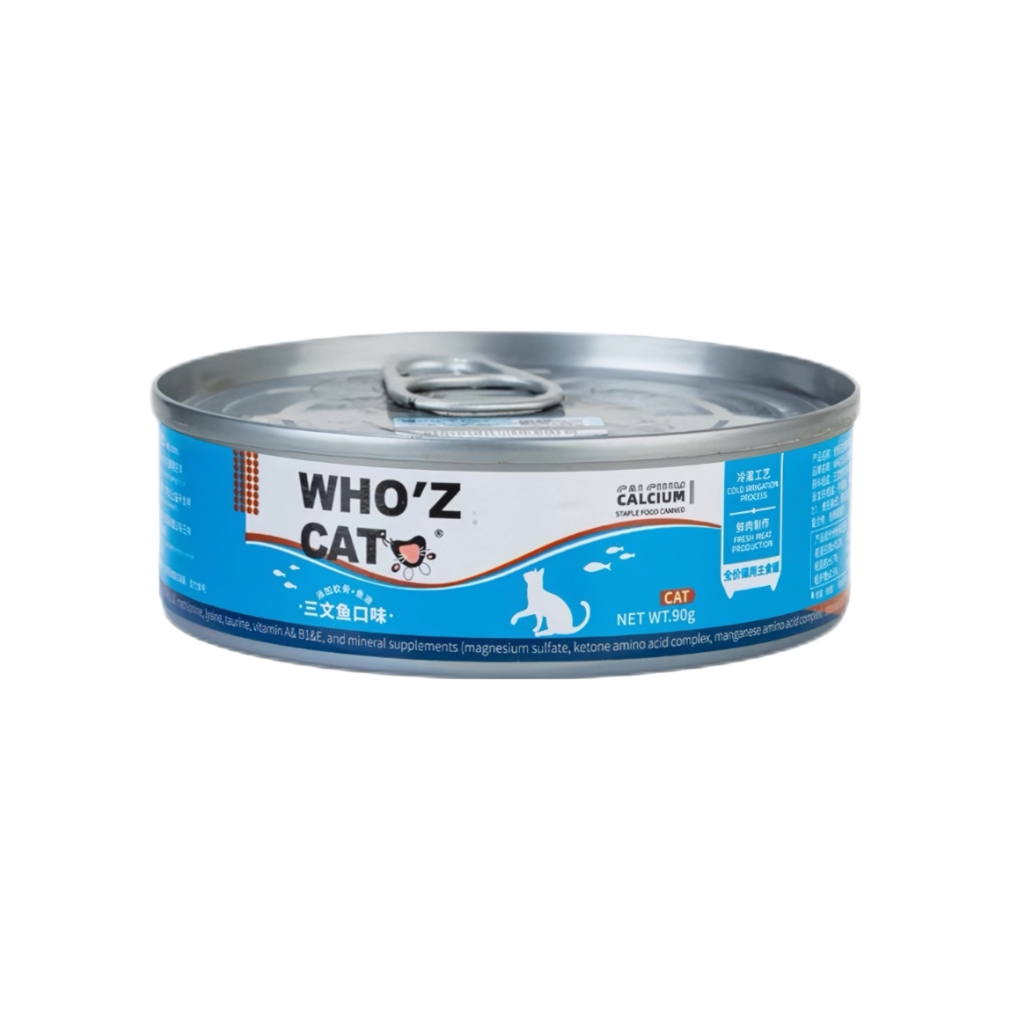 推荐商品：WHO'Z CAT/谁的猫 三文鱼口味猫主食罐头美毛提亮