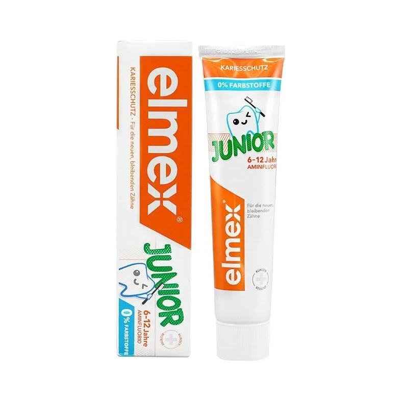 推荐商品：艾美适/elmex 进口6-12岁儿童含氟牙膏 防龋齿固齿防蛀牙低泡