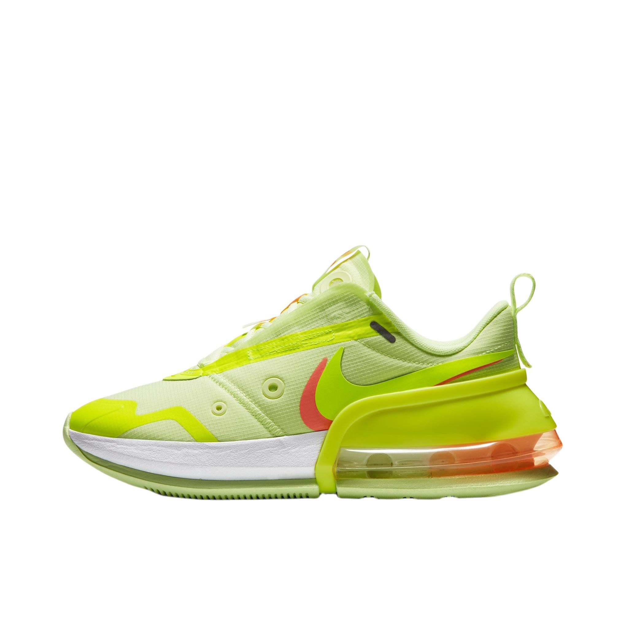 推荐商品：Nike Air Max Up 跑鞋 减震回弹轻便透气防滑耐磨复古百搭织物合成革时尚 柠檬黄/原子粉/白色