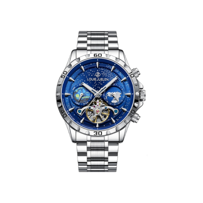 推荐商品：LOUIEJUELEN/路易爵伦 潮流商务青少年中学生高中生运动夜光全自动机械男士手表