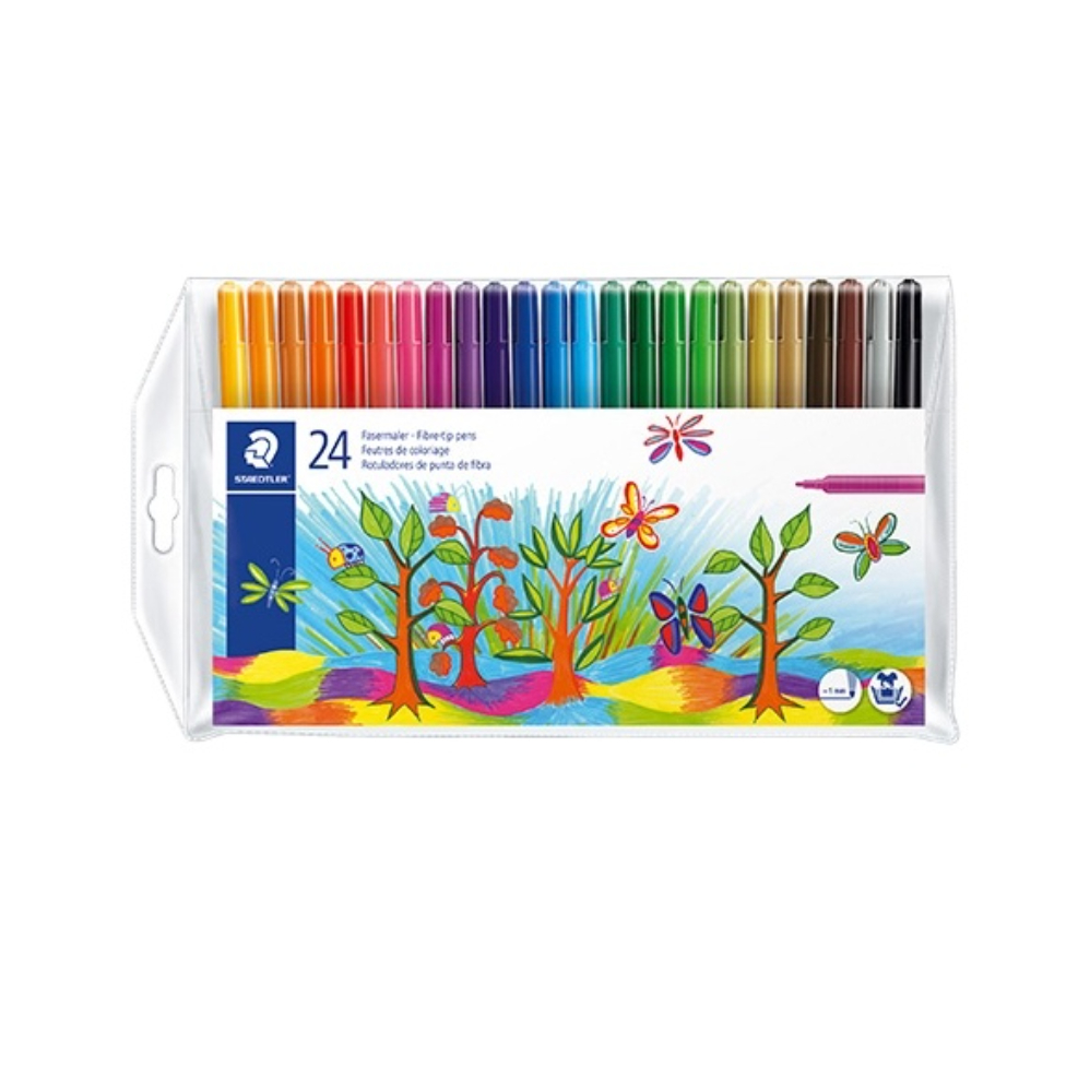 推荐商品：STAEDTLER/施德楼  325W 可水洗水彩笔套装 PP袋装