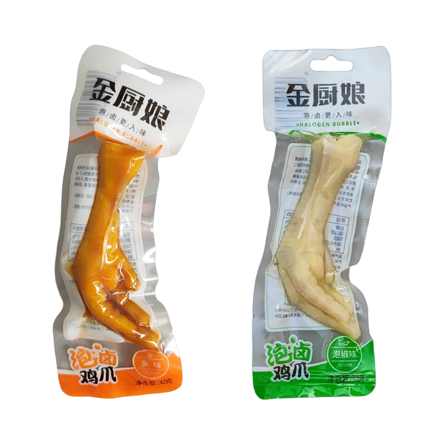 推荐商品：金厨娘 多味鸡爪 32g 袋装 泡椒 多味