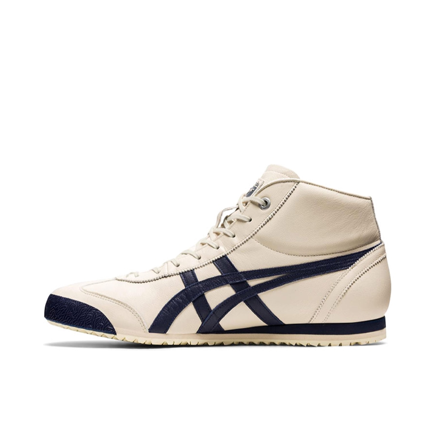 推荐商品：Onitsuka Tiger Mexico 66 德训鞋 运动休闲鞋 复古轻便透气舒适百搭防滑 米色/革面/深蓝色