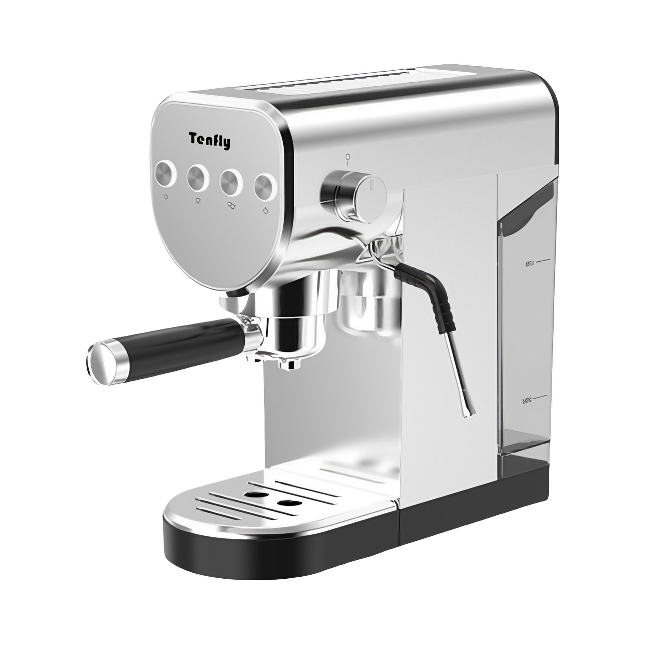 推荐商品：tenfly/添美家 CM-801A 咖啡机 高压萃取 强劲稳定蒸汽 便捷按键操作 打奶泡 半自动 小型