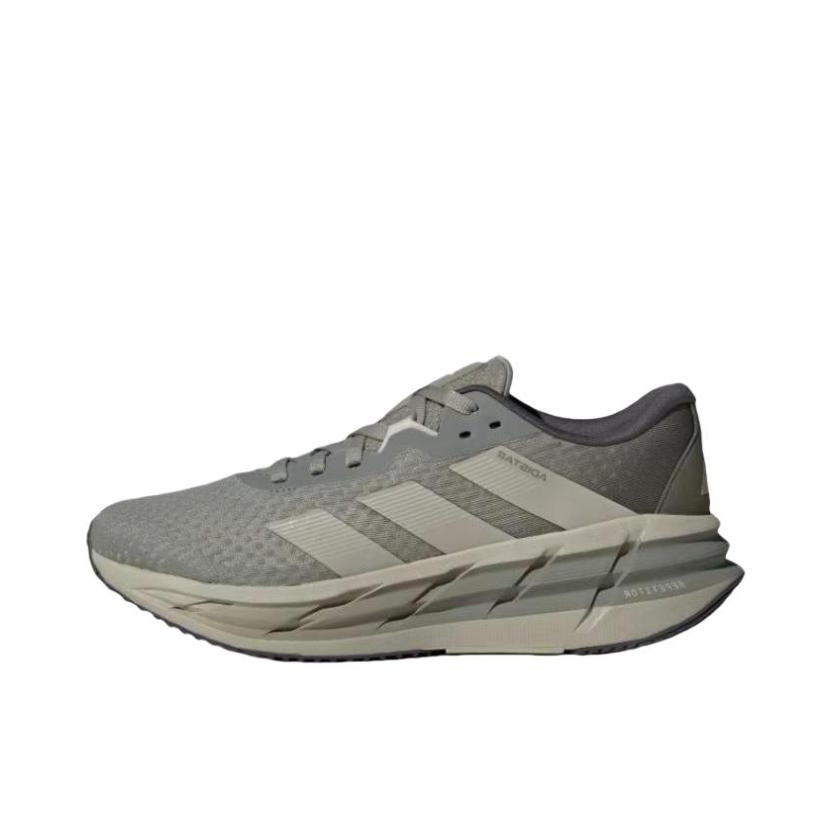 推荐商品：adidas Adistar 3 跑鞋 防滑耐磨缓震网面透气低帮系带长跑回弹 灰色